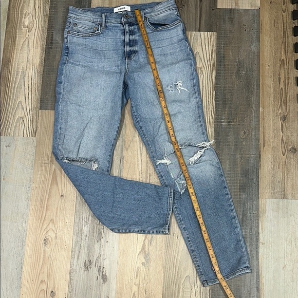 Distressed Pistola Blue Jeans - Picture 4 of 6